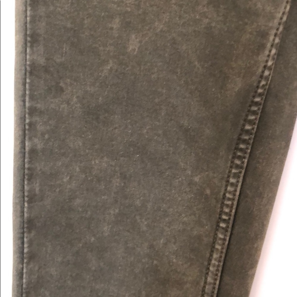 Olive Green Zara Skinny Hight Waist Jeans - Picture 5 of 5